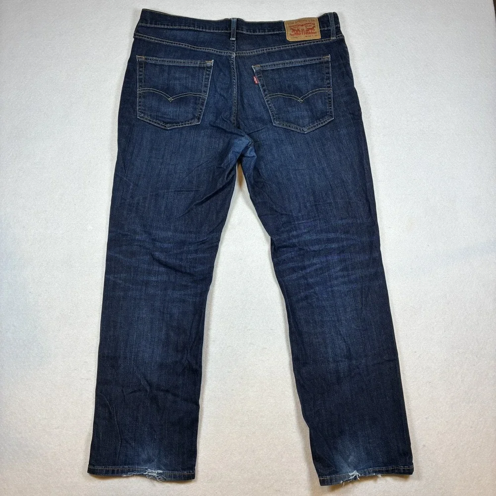 Levis 541 Athletic Taper 36x29 (30 on tag) Dark Wash Blue Jeans Stretch Y2K READ